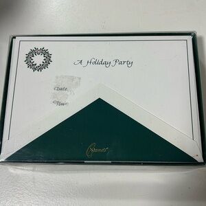 Crane Holiday Party Invitation set of 10